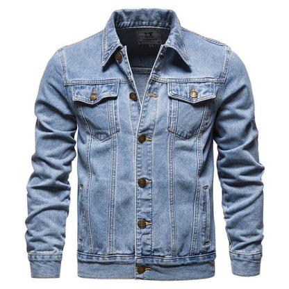 Chaqueta Vaquera Hombre Abotonada Bolsillos en Pecho