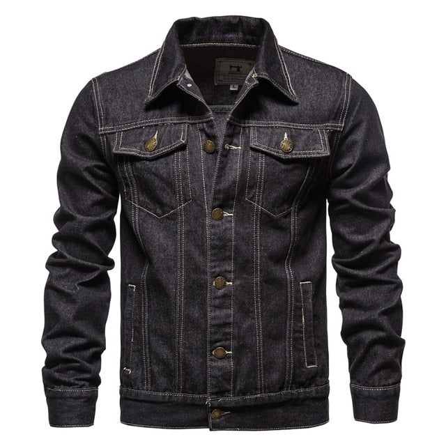 Chaqueta Vaquera Hombre Abotonada Bolsillos en Pecho
