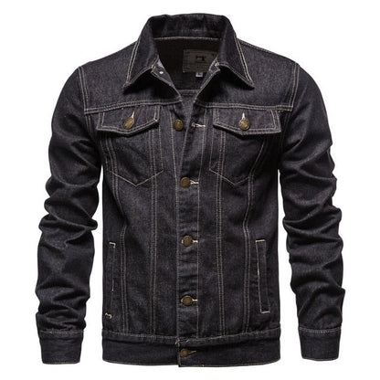 Chaqueta Vaquera Hombre Abotonada Bolsillos en Pecho