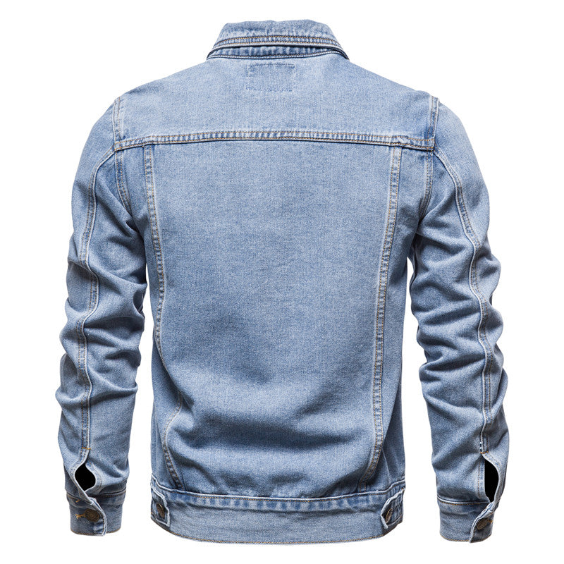 Chaqueta Vaquera Hombre Abotonada Bolsillos en Pecho