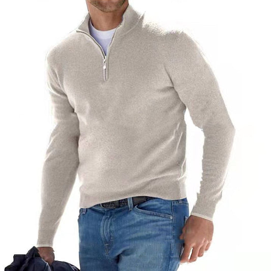 Jersey hombre media cremallera manga larga casual - Mavetta