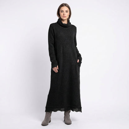 Vestido Largo Mujer de Punto con Bolsillos