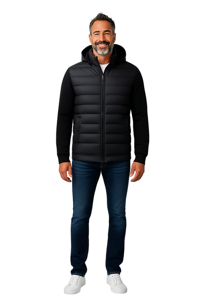 Chaqueta Híbrida Hombre Resistente y Ligera