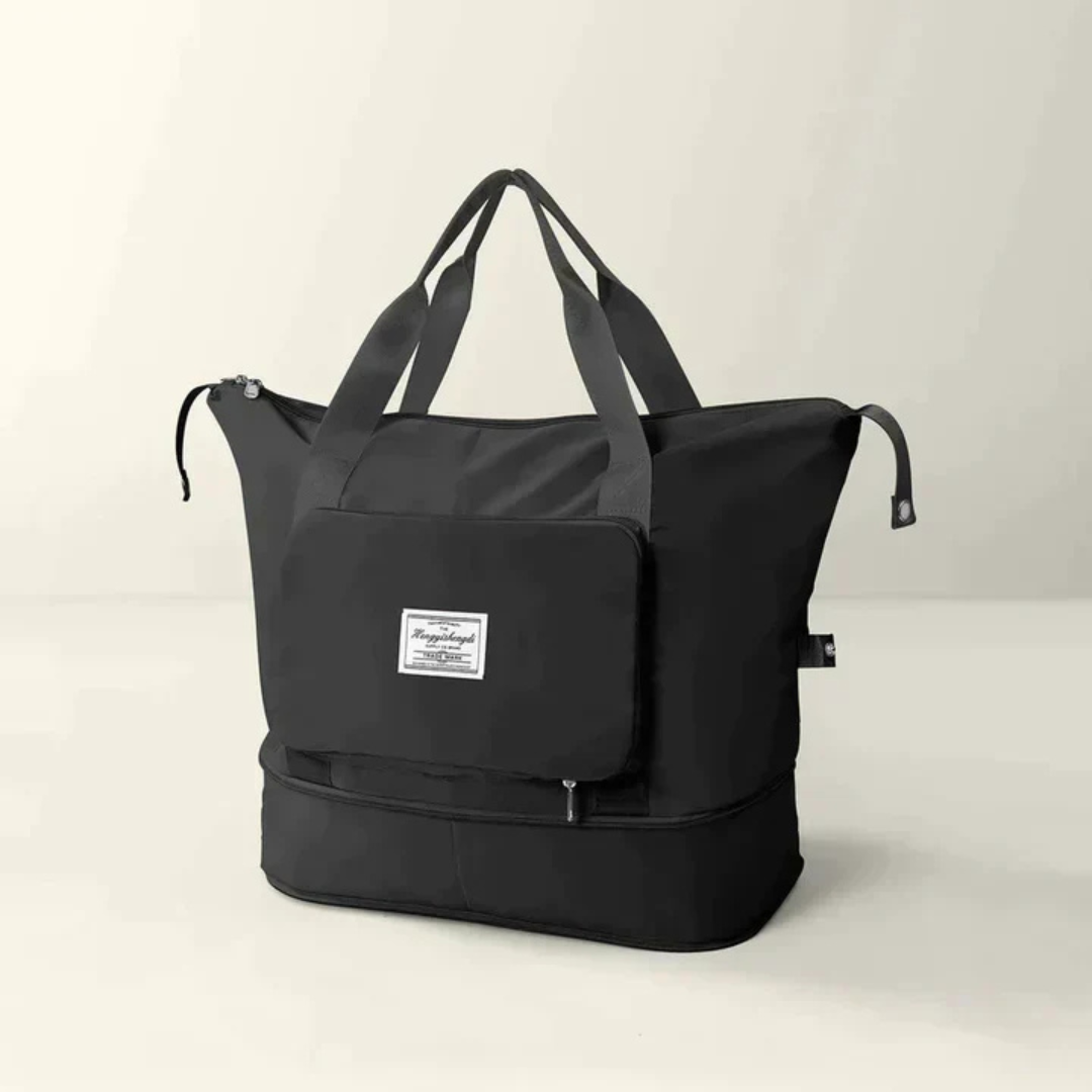 Bolso de Viaje Mujer Tote Bolsillo Frontal Cremallera Asas Largas