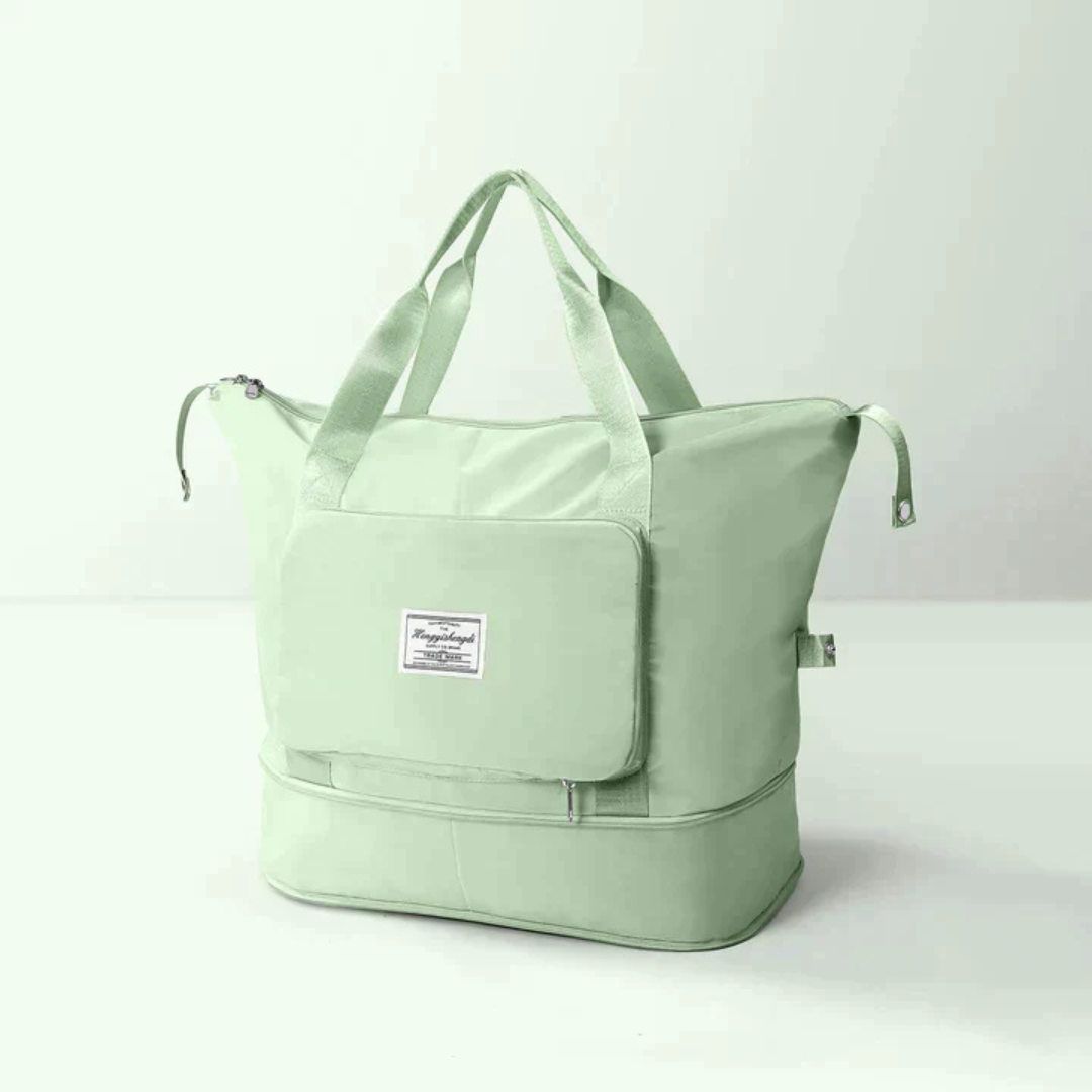 Bolso de Viaje Mujer Tote Bolsillo Frontal Cremallera Asas Largas