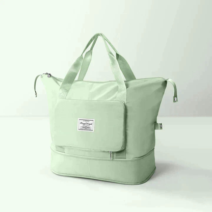 Bolso de Viaje Mujer Tote Bolsillo Frontal Cremallera Asas Largas