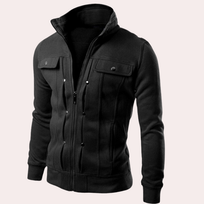 Chaqueta Hombre con Cremallera Cuello Alto - Mavetta