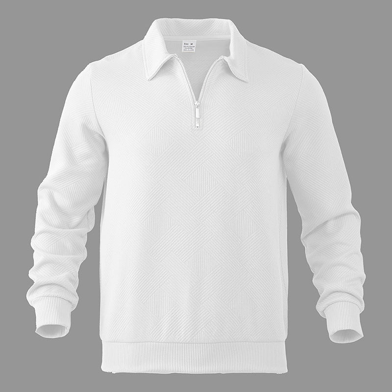 Jersey Hombre de Punto con Media Cremallera