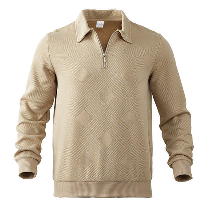 Jersey Hombre de Punto con Media Cremallera
