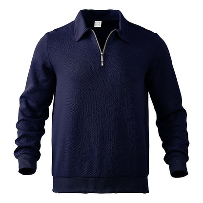 Jersey Hombre de Punto con Media Cremallera