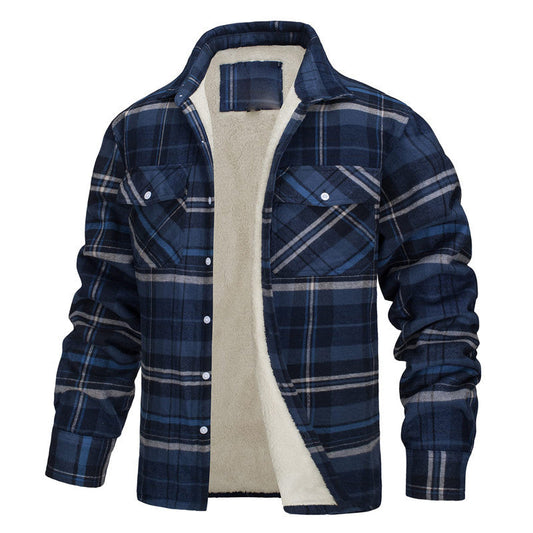 Chaqueta Hombre de Cuadros Lana Botones Ajuste Clasico - Mavetta