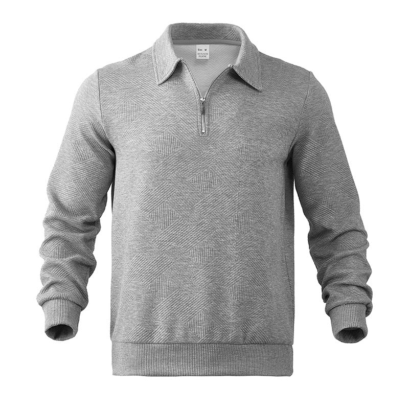 Jersey Hombre de Punto con Media Cremallera