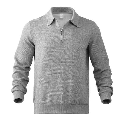 Jersey Hombre de Punto con Media Cremallera