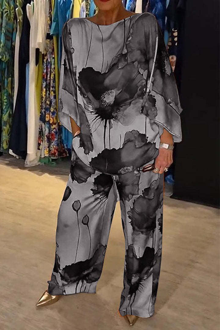 Conjunto Mujer de Dos Piezas y Pantalón Suelto