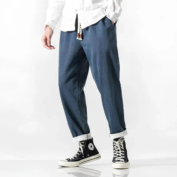 Pantalones Vaqueros Hombre Cómodos Ajuste Regular