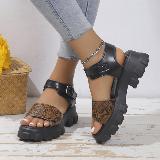 Sandalias Plataforma Mujer Casual Exterior Verano - Mavetta