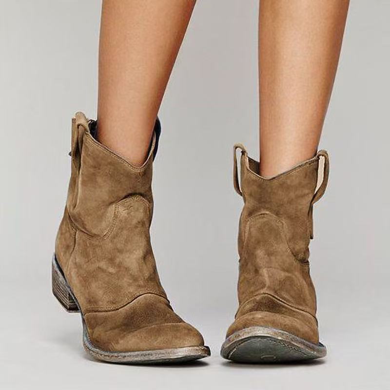 Botines Mujer de Ante Comodos Estilo Elegante