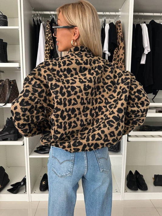 Chaqueta corta Mujer con estampado animal estilo moderno - Mavetta