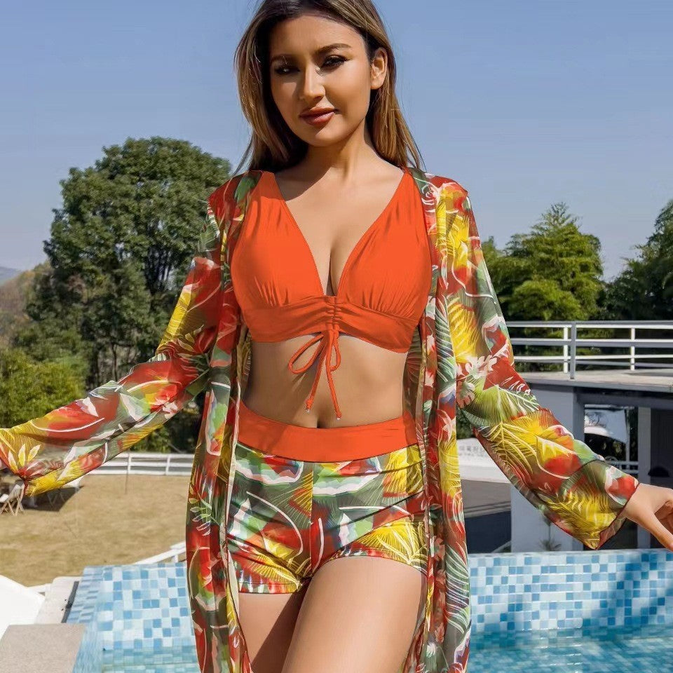 Conjunto de baño mujer con short y cover-up