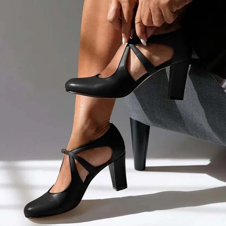 Tacones Mujer de Cuero Elegantes