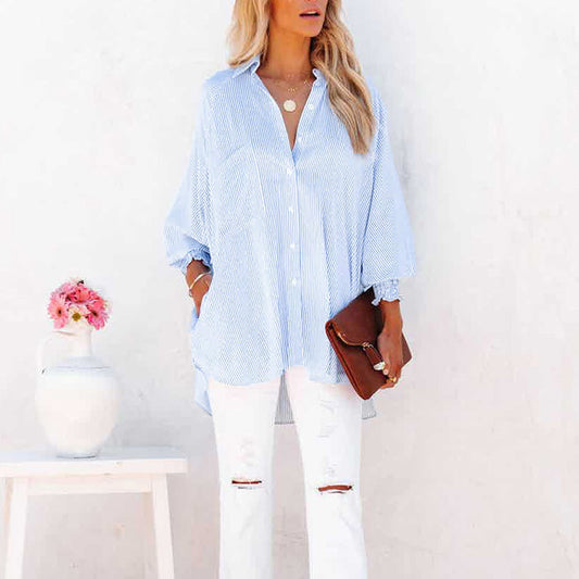 Camisa Mujer de Algodón Holgada Transpirable Comoda - Mavetta
