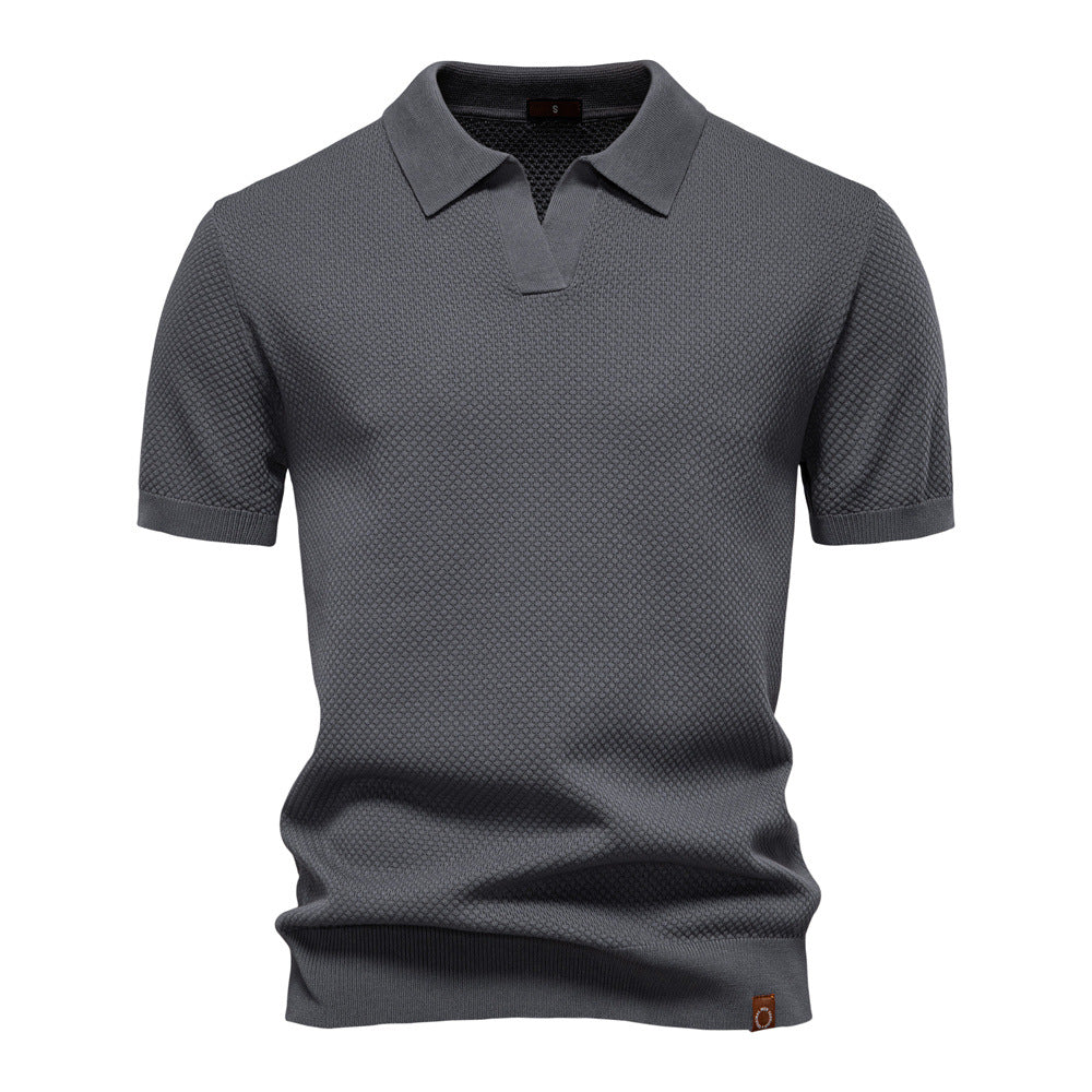 Polo Hombre Estructurado Algodón Ajuste Regular