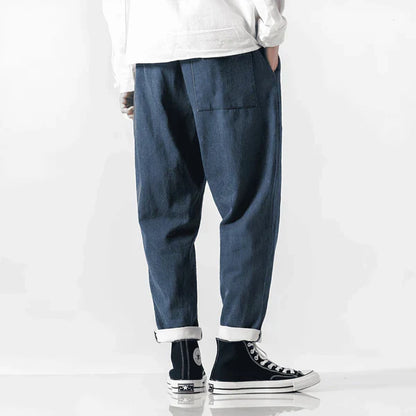 Pantalones Vaqueros Hombre Cómodos Ajuste Regular