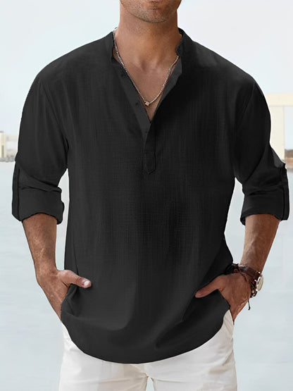 Camisa Hombre de Lino Ajuste Clásico