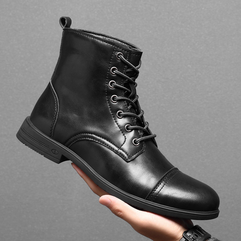 Botas Hombre Cuero Casual con Cordones Botines Urbanos Cómodos