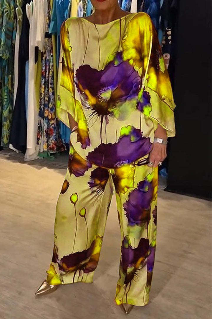 Conjunto Mujer de Dos Piezas y Pantalón Suelto