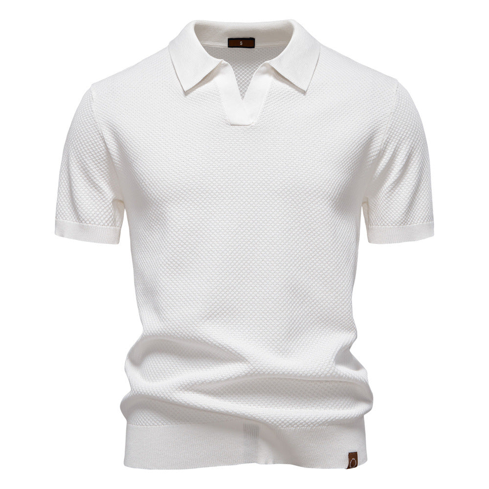 Polo Hombre Estructurado Algodón Ajuste Regular