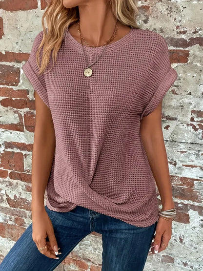 Camiseta Mujer de Punto Casual Estilo Desenfadado - Mavetta