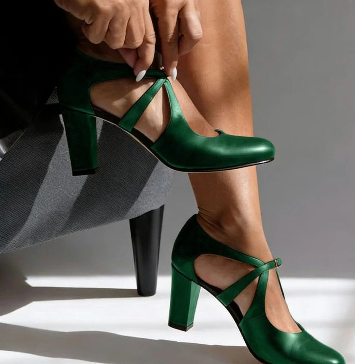 Tacones Mujer de Cuero Elegantes