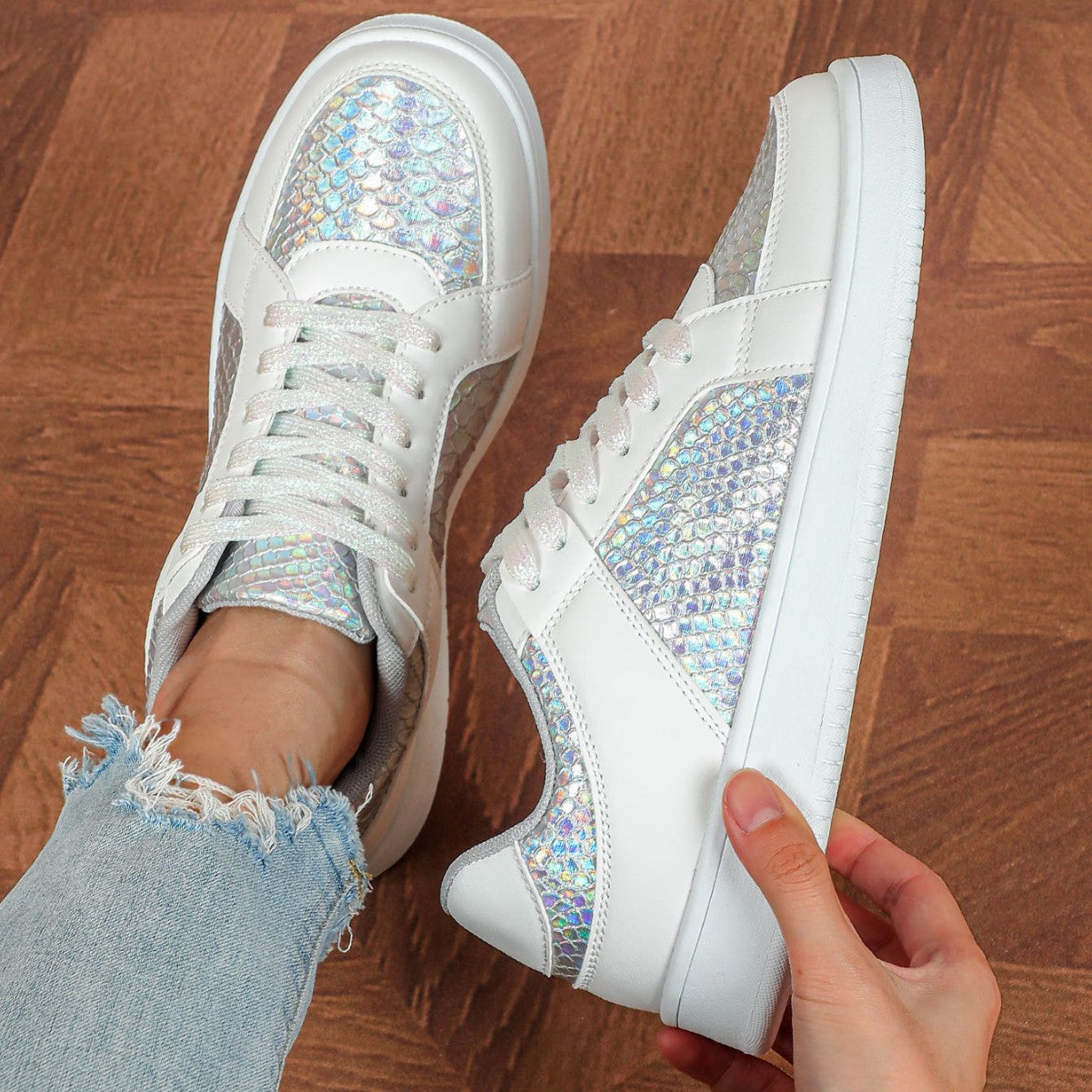 Zapatillas Mujer Texturizadas Suela Robusta