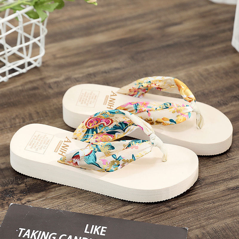 Sandalias Mujer con Suela Flexible Estampado Floral Verano