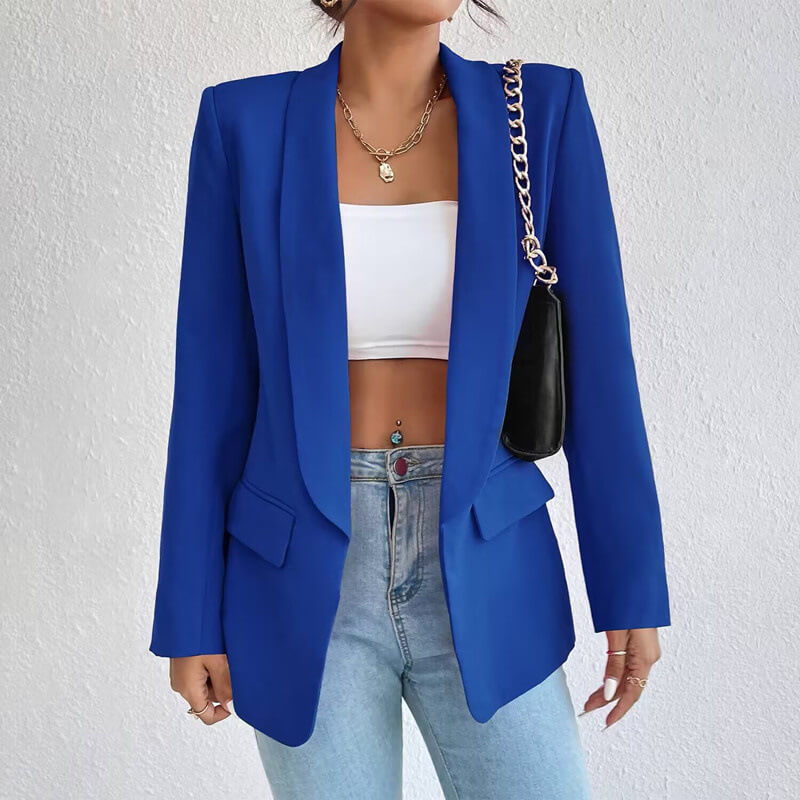 Blazer Mujer Clásico Corte Ajustado