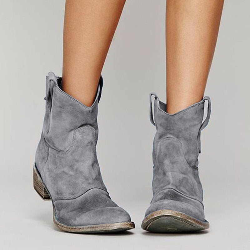 Botines Mujer de Ante Comodos Estilo Elegante