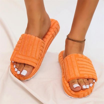 Zapatillas Mujer Tipo Mule Tira Texturizada