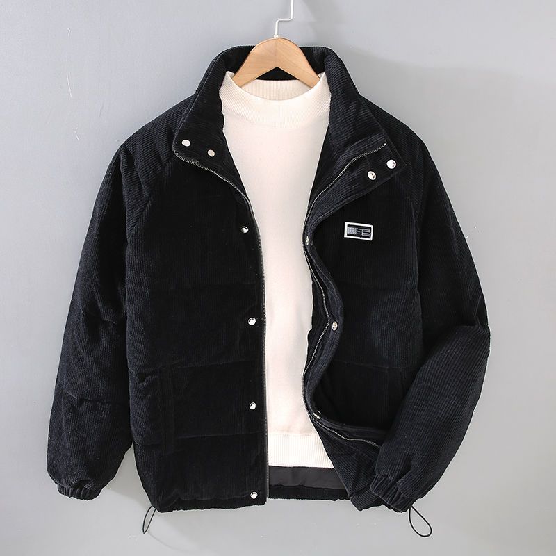 Chaqueta Acolchada Hombre con Cremallera y Bolsillos Ajuste Regular