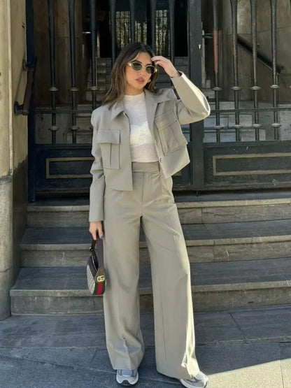 Conjunto Mujer Dos Piezas Algodón Diseño Primavera