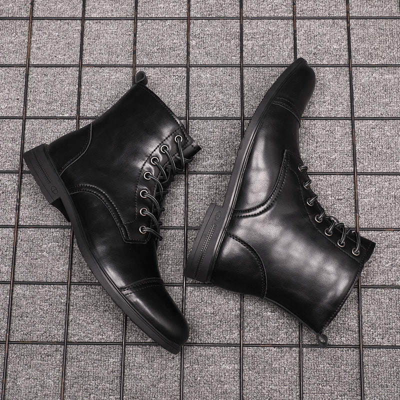 Botas Hombre Cuero Casual con Cordones Botines Urbanos Cómodos