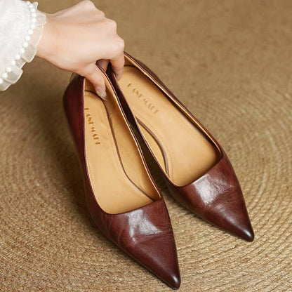 Zapatos Mujer Tacón Clásico Piel Transpirable