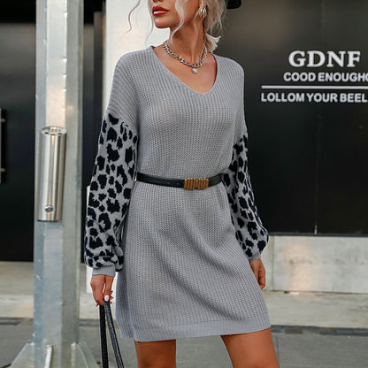 Vestido Mujer de Punto Manga Larga Ajustado