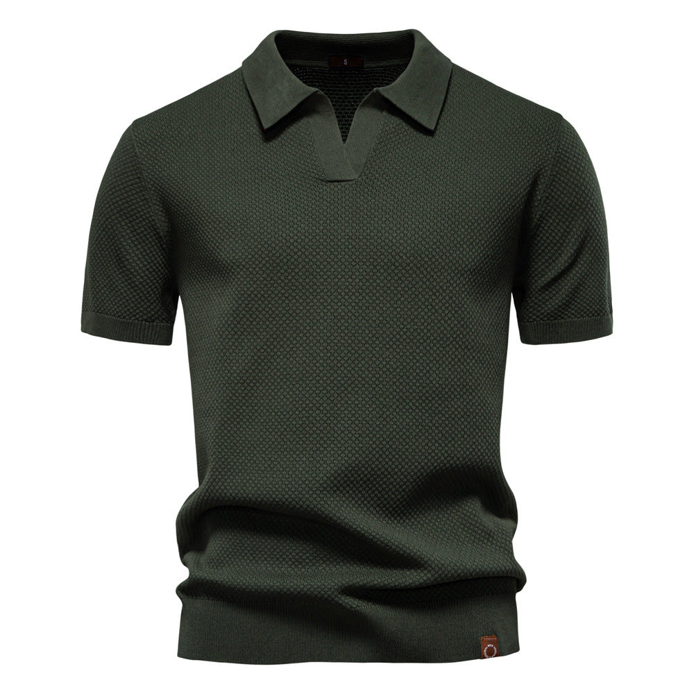 Polo Hombre Estructurado Algodón Ajuste Regular