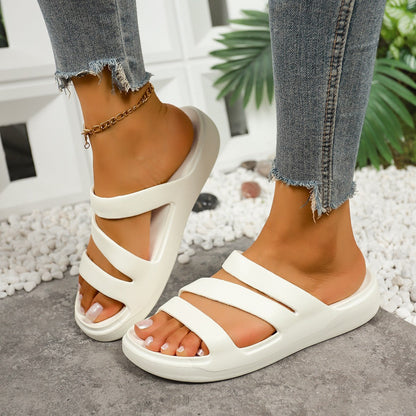 Sandalias Mujer Plataforma EVA Tiras Cruzadas Comodas