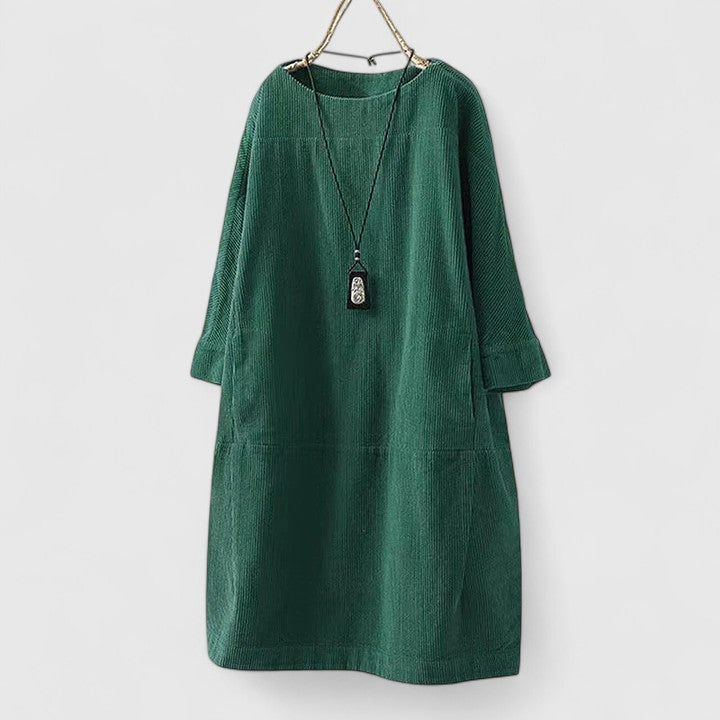 Vestido Midi Mujer Suelto Estilo Casual Comodo