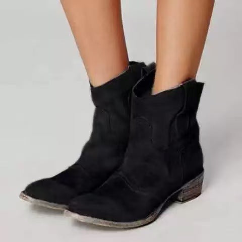 Botines Mujer de Ante Comodos Estilo Elegante
