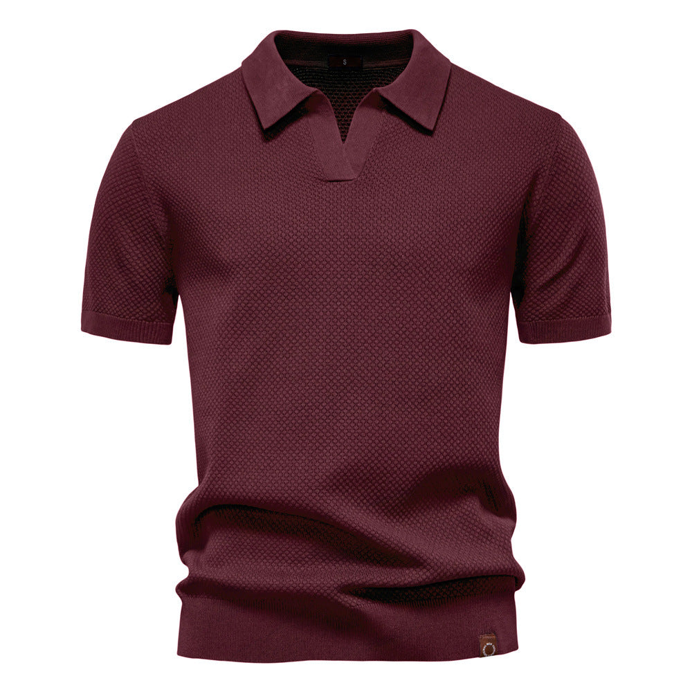 Polo Hombre Estructurado Algodón Ajuste Regular