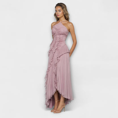 Vestido largo mujer sin mangas elegante
