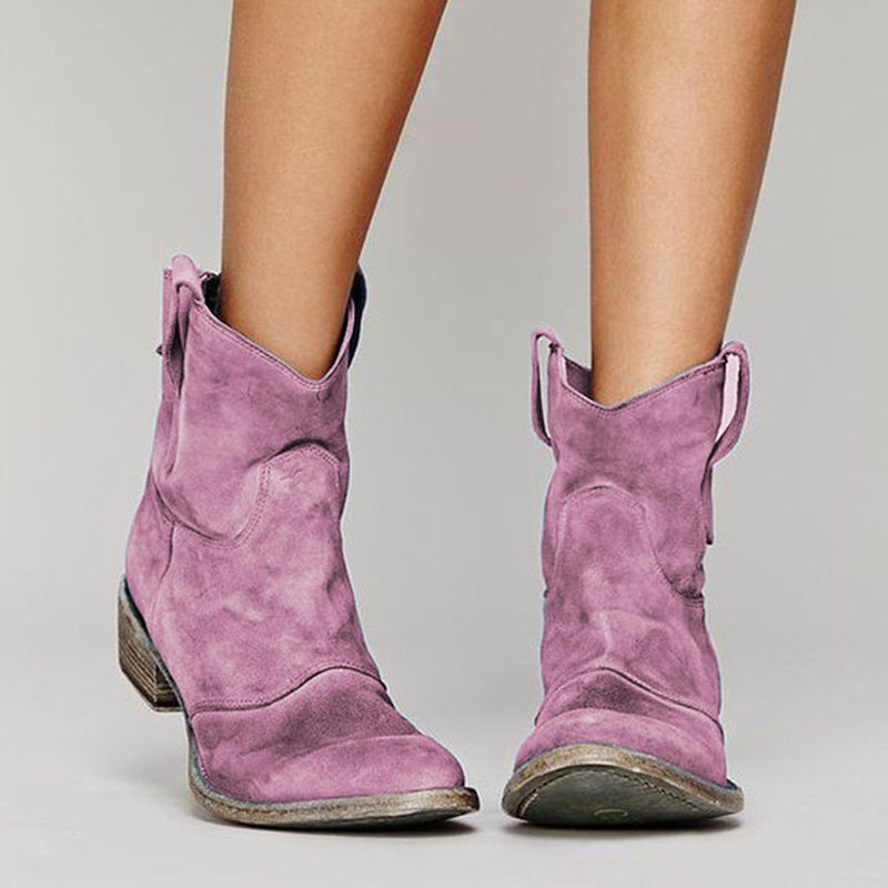 Botines Mujer de Ante Comodos Estilo Elegante